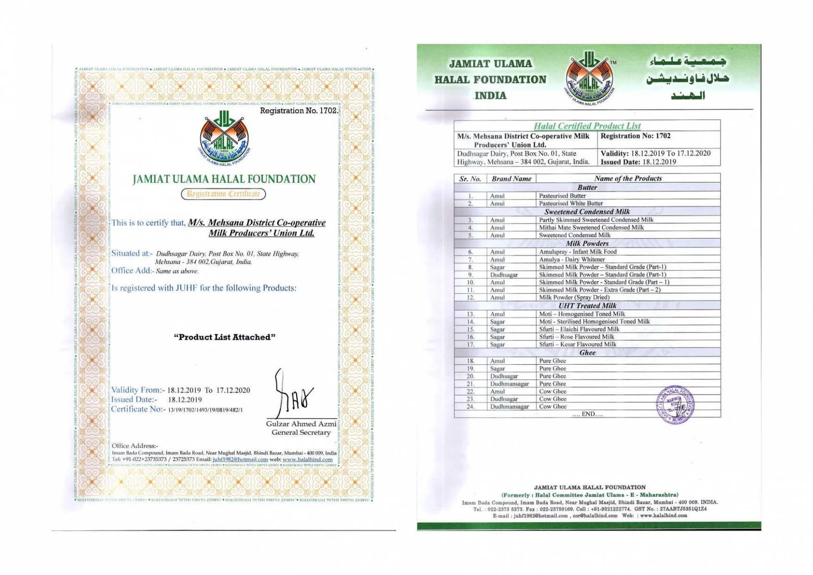 Registered with JUHF